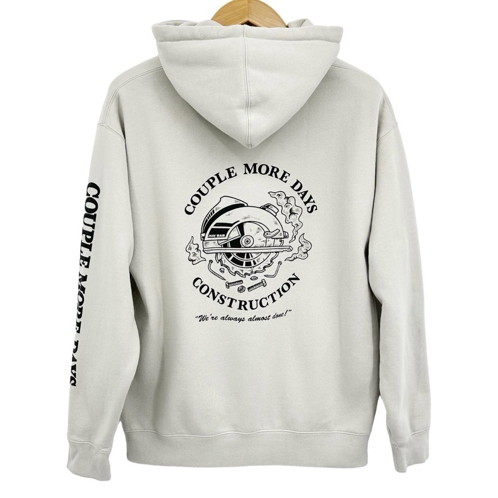 Independent Trading Co Hoodie “Couple More Days Construction” Size Large